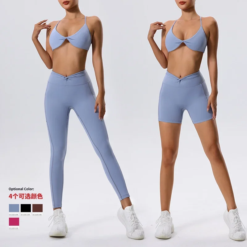 

Sexy Yoga Suit 2 Piece Women Fitness Crop Bra Shorts Sets Pilates Running Sports Underwear Training Sportwear Gym Workout Set