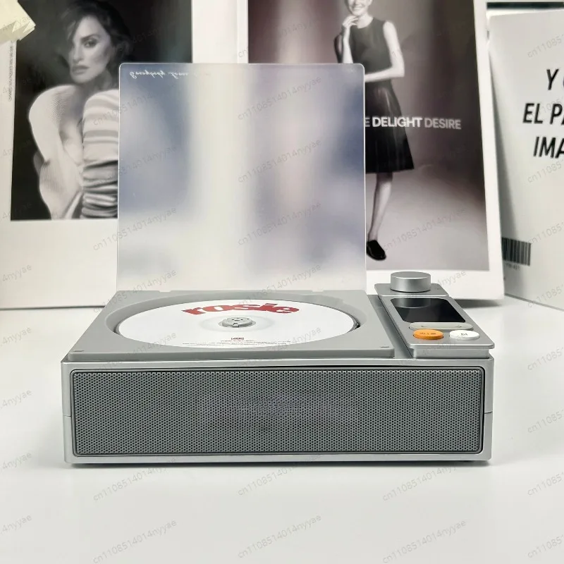 2026 Retro Bluetooth CD Player - All-in-One Vintage Style Speaker with FM Radio， AUX-in， for Bedroom， Office & Unique Gift Idea