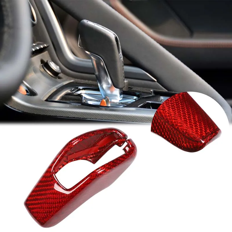 

High Quality Gear Shift Knob Cover Trim Sticker Transmission Shift Protective Cap Car Gadgets For Jaguar F-TYPE X152 2013-2026