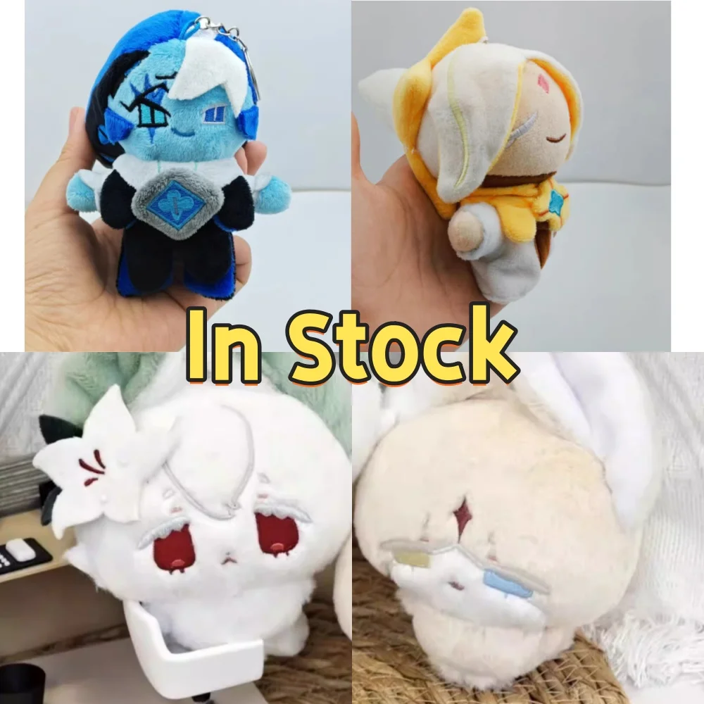 

In Stock 10cm Game Cookie Kingdom Pure Vanilla White Lily Cookie Kawaii Cosplay Soft Cotton Doll NuNu Body Anime Mini Toy Figure