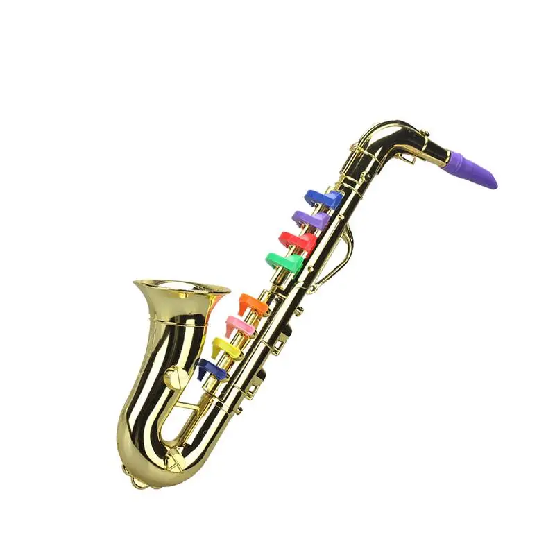 

Toy Saxophone Toy Horn Instrument Props Musical Toy Saxophone Model Multifunctional Early Educational Toys Instrument Model For