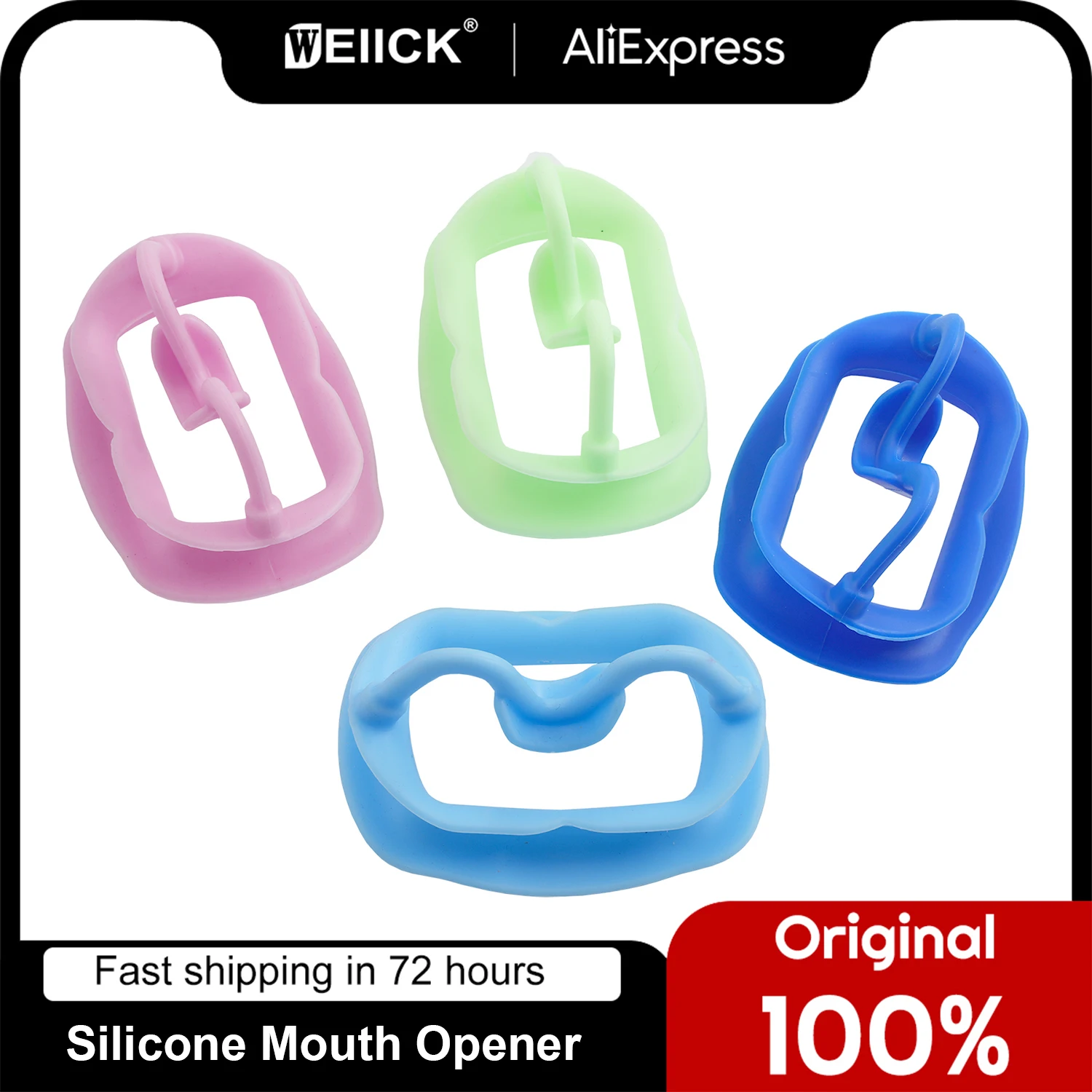 1pc WellCK Silicone Mouth Opener Dental Orthodontic Cheek Retracor Tooth Intraoral Lip Cheek Retractor Soft Silicone Oral Care