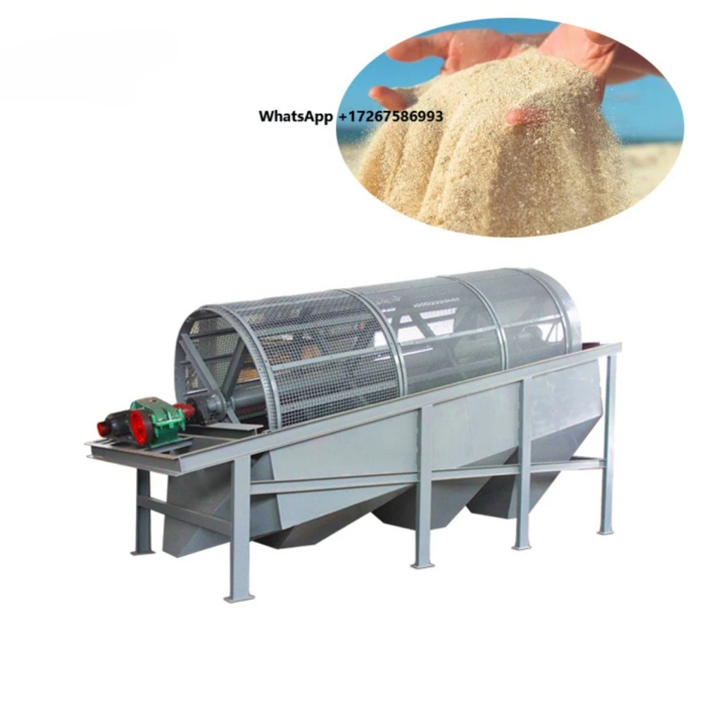 CW Sand Gravel Trommel Screen Drum Sieve for Stone Quarry Sizing