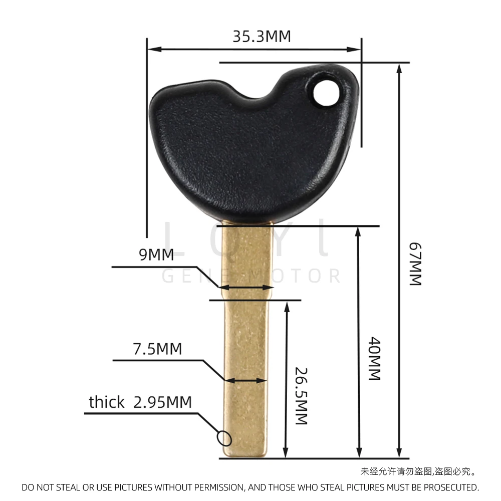 3 قطعة مفتاح فارغ للدراجات النارية استبدال مفاتيح غير مقطوعة لفيسبا بياجيو 3VTE GTV GTS 125 250 300 795 جيليرا نيكسس 500 MP3 250 بيفرلي 350 #3