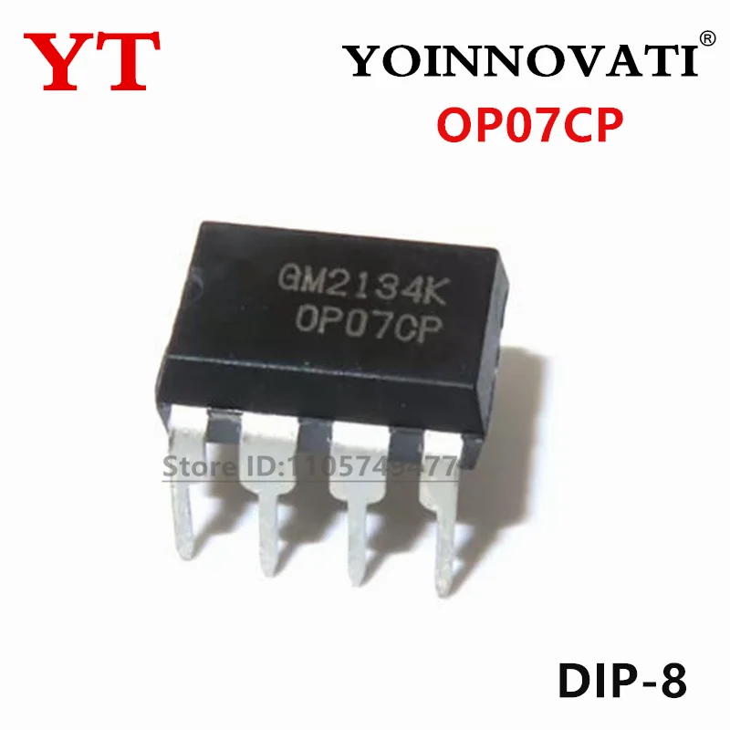 2PCS New  OP07 OP07CP straight plug OP07C operational amplifier low offset set