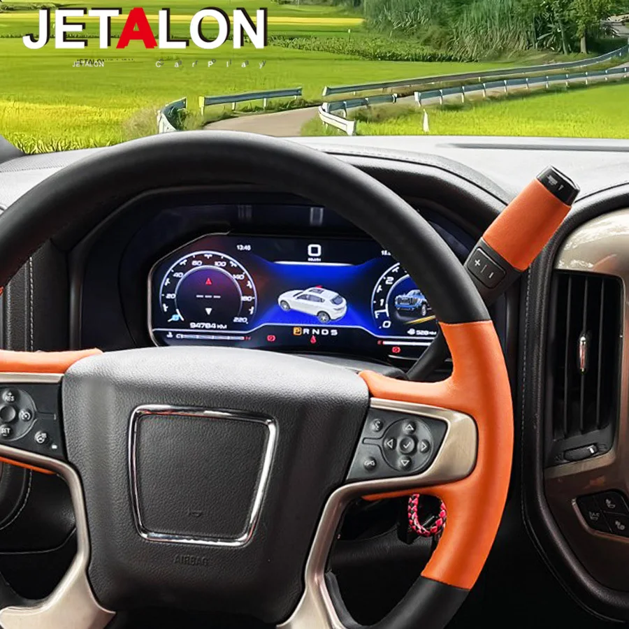 

ЖК-приборная панель для Chevrolet Silverado GMC Sierra 2013-2019, цифровой кластер, приборная панель, виртуальный кабин, тахометр, часы