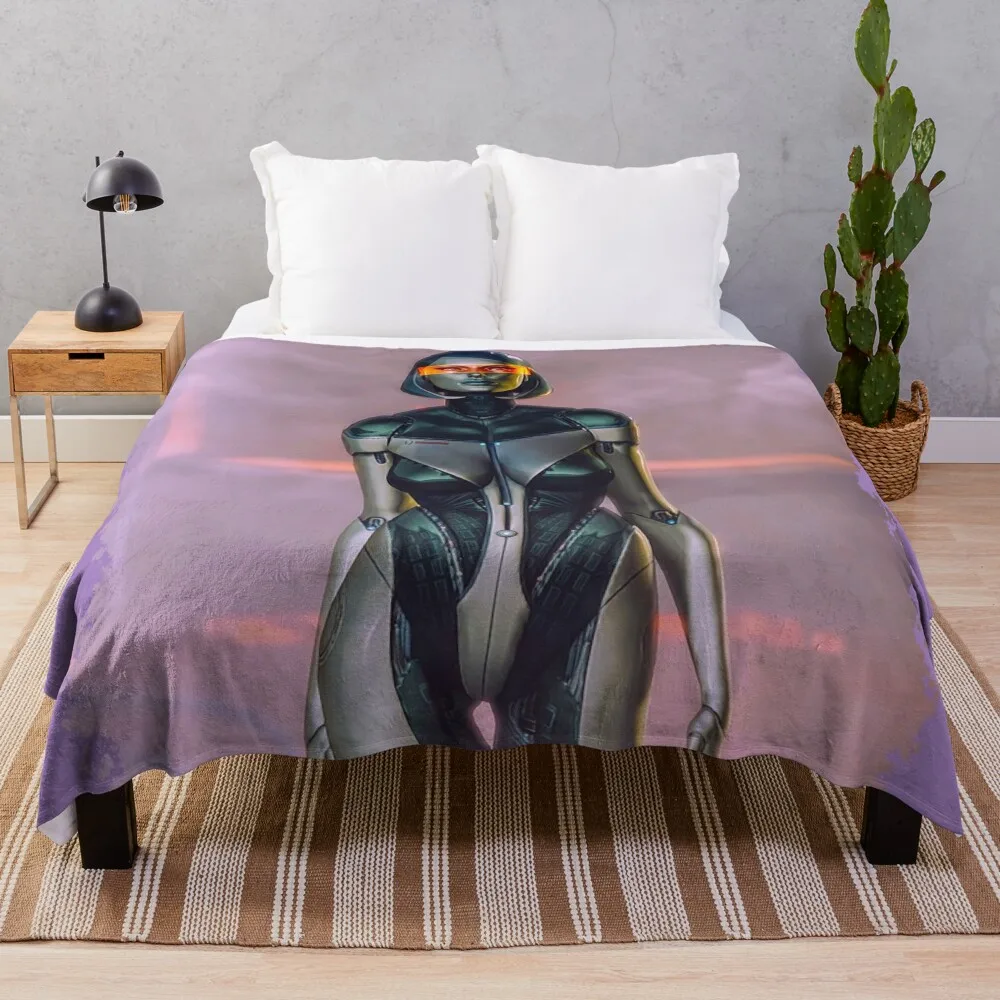 Mass Effect - Edi Throw Blanket Sofa Soft Big Extra Large Throw Luxury Thicken Blankets