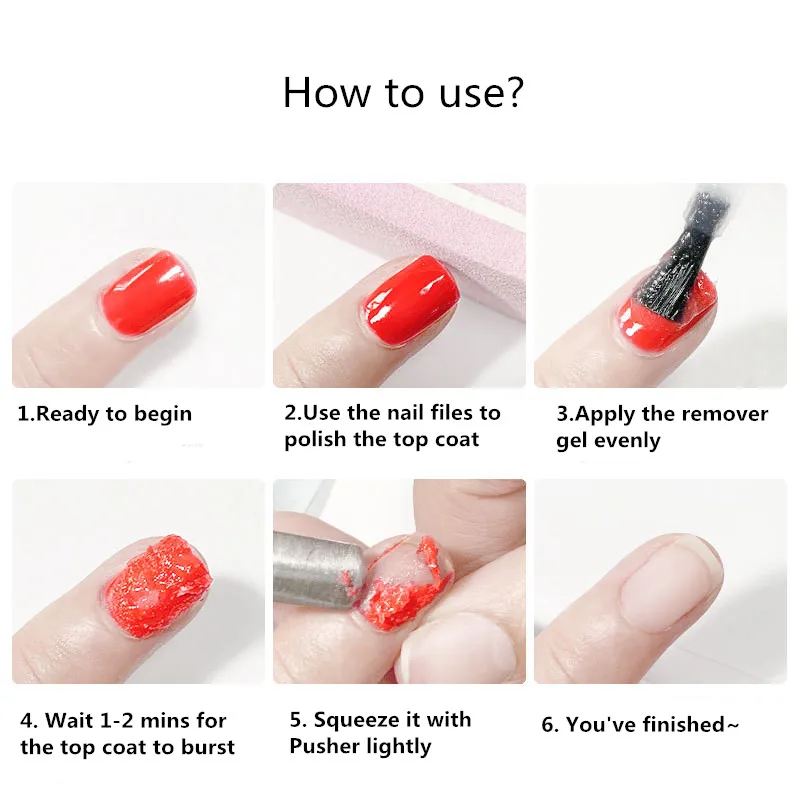 8ml burst removedor de gel de unha mágica embeber fora polonês desengraxador limpo líquido remover pegajoso camada manicure ferramentas (pagar imposto antes da entrega)