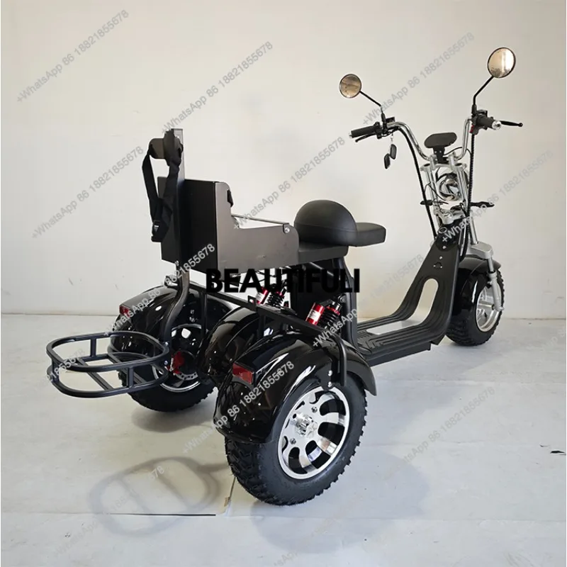 

2000 Вт 60v12ah/20ah литиевая батарея citycoco толстая шина 3-колесные электрические самокаты с сумкой для гольфа