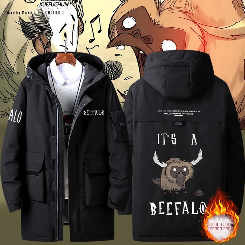 

Мужская куртка в стиле Dont Starve: универсальная, модная, теплая, утолщенная, из полиэфирного волокна, с длинными рукавами, на молнии