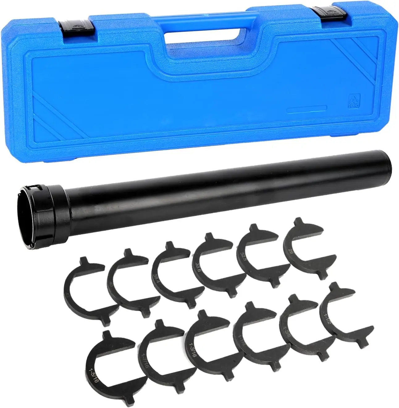 Juego de herramientas de extracción de barra de acoplamiento interior con 12 adaptadores de pie de afallo, accionamiento de 1/2' - Azul