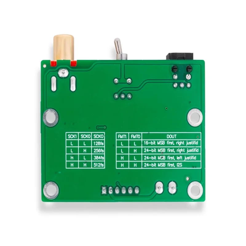 1pcs DIR9001 module coaxial fiber optic receiving SPDIF to I2S output 24bit 96khz