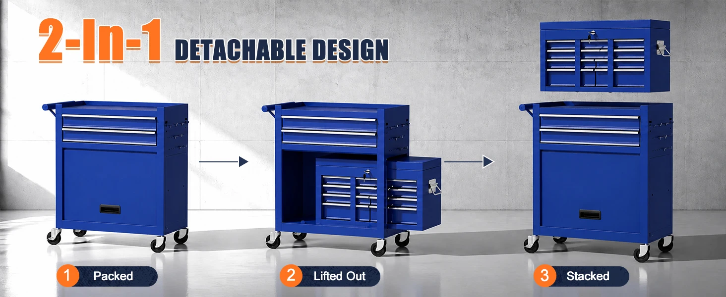 Rolling Tool Chest with Wheels