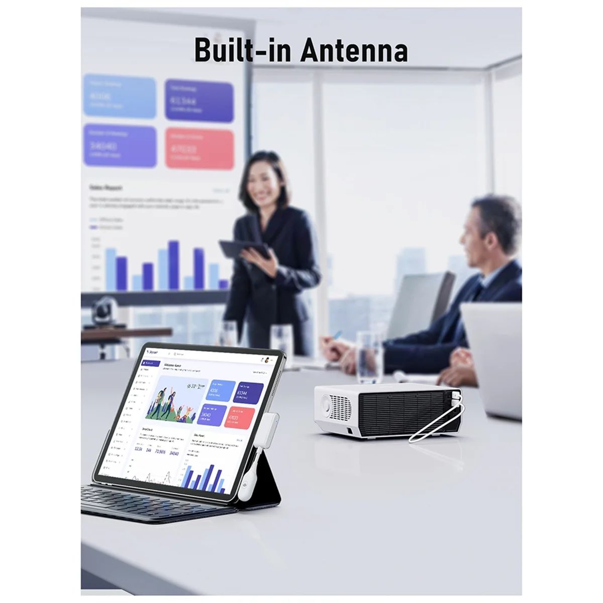 HDMI-Compatible Wireless Transmitter Receiver Extender Kit 1080P@60HZ 50M Wireless Display Dongle for TV Camera