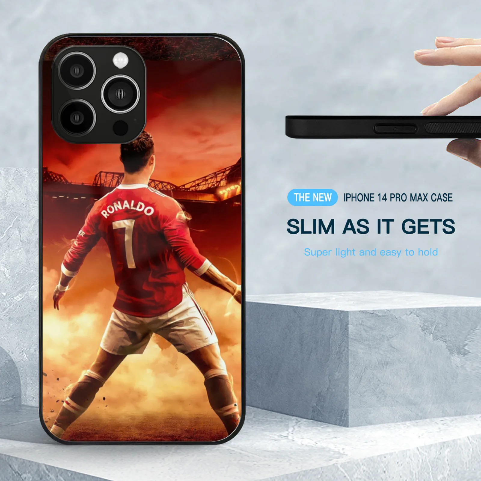 Ronaldo Siuuu Ronaldo Gifts Ronaldo Cover Ronaldo Prints Glass Case For Iphone 15 14 11 12 13 Pro Max X Xs Xr 6S 7 8 Plus Soft