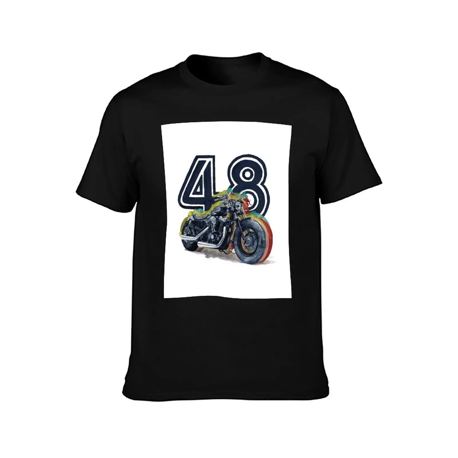 Harley Davidson 48 T-Shirt basketball graphic tees tshirts personalised slim fit t shirts for men