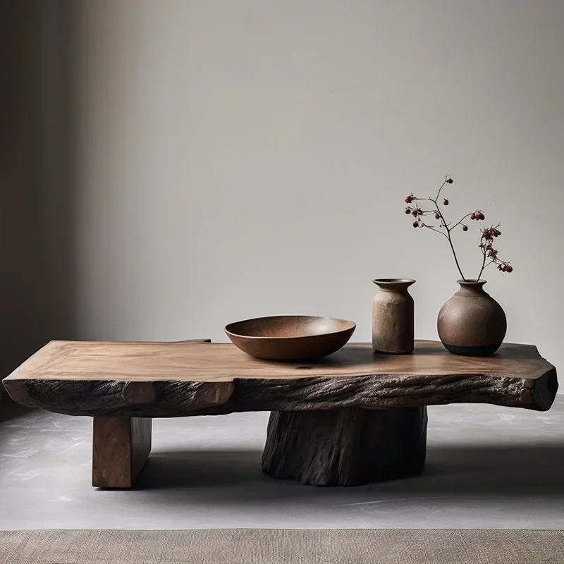 

Aesthetic Wood Coffee Table Antique Designer Modern Living Room Decoration Coffee Table Unique Service Meubles Home Furniture