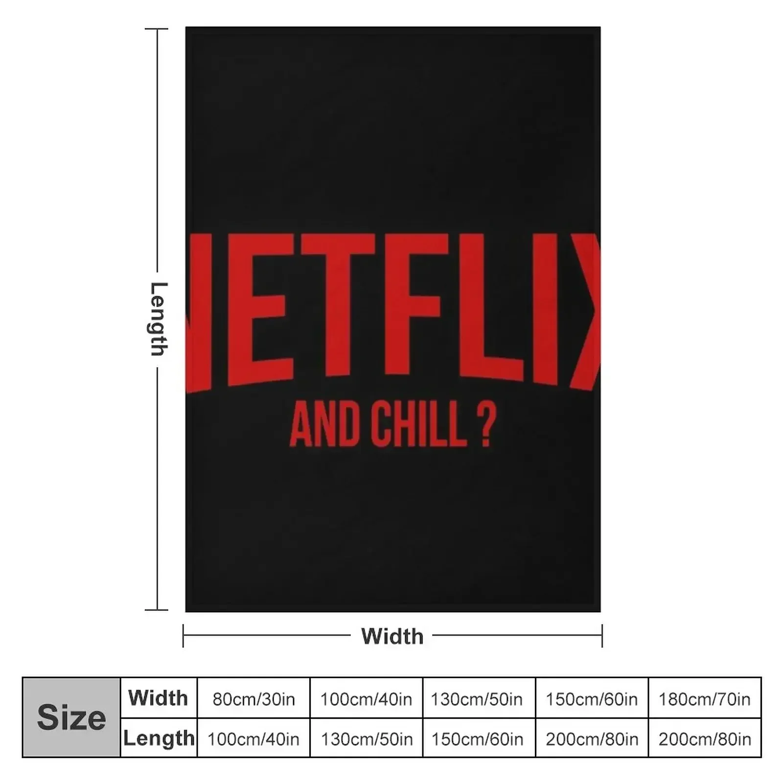 Netflix and chill Throw Blanket couch cozy soft plush fuzzy picnic outdoor blanket