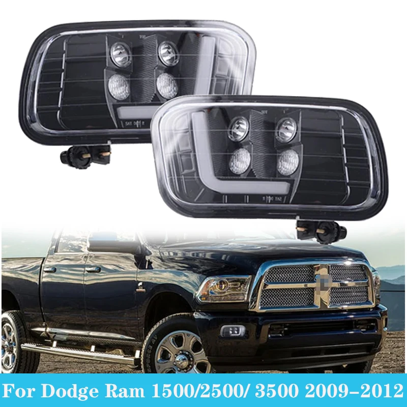 

1 Pair Car Front Bumper Fog Light Lamps For Dodge Ram or Ram Pickup 1500 2500 3500 2009 2010 2011 2012