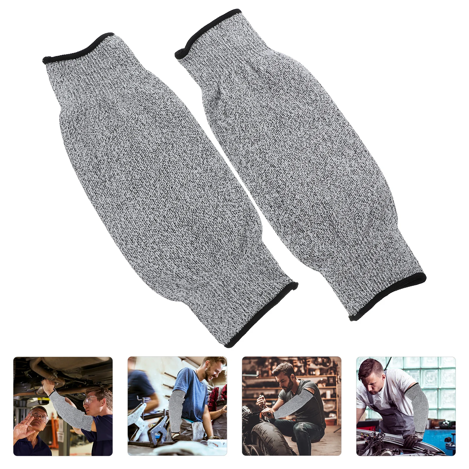 

2pcs Cut Resistant Arm Sleeves High Strength Protective Guards For Gardening Cooking Glass Processing Thorn Proof Puncture