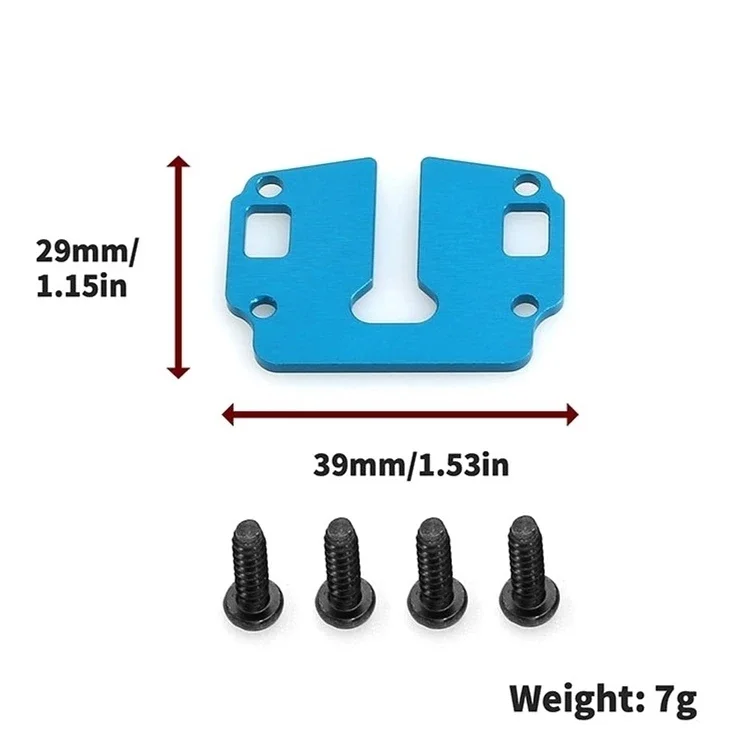 Aluminum Alloy Gearbox Support Plate 54597 LY49, High Rigidity Plate for Tamiya GF-01 WR-02 G601 GF01 WR02 RC Off Road Car