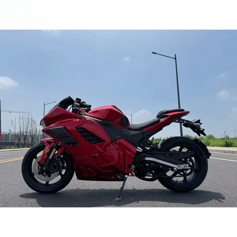 15kW Liquid Cooled Mid Chain Drive Electric Motorcycle Long Mileage Dual Seat Waterproof Commuter Touring Electric Scooter Bike