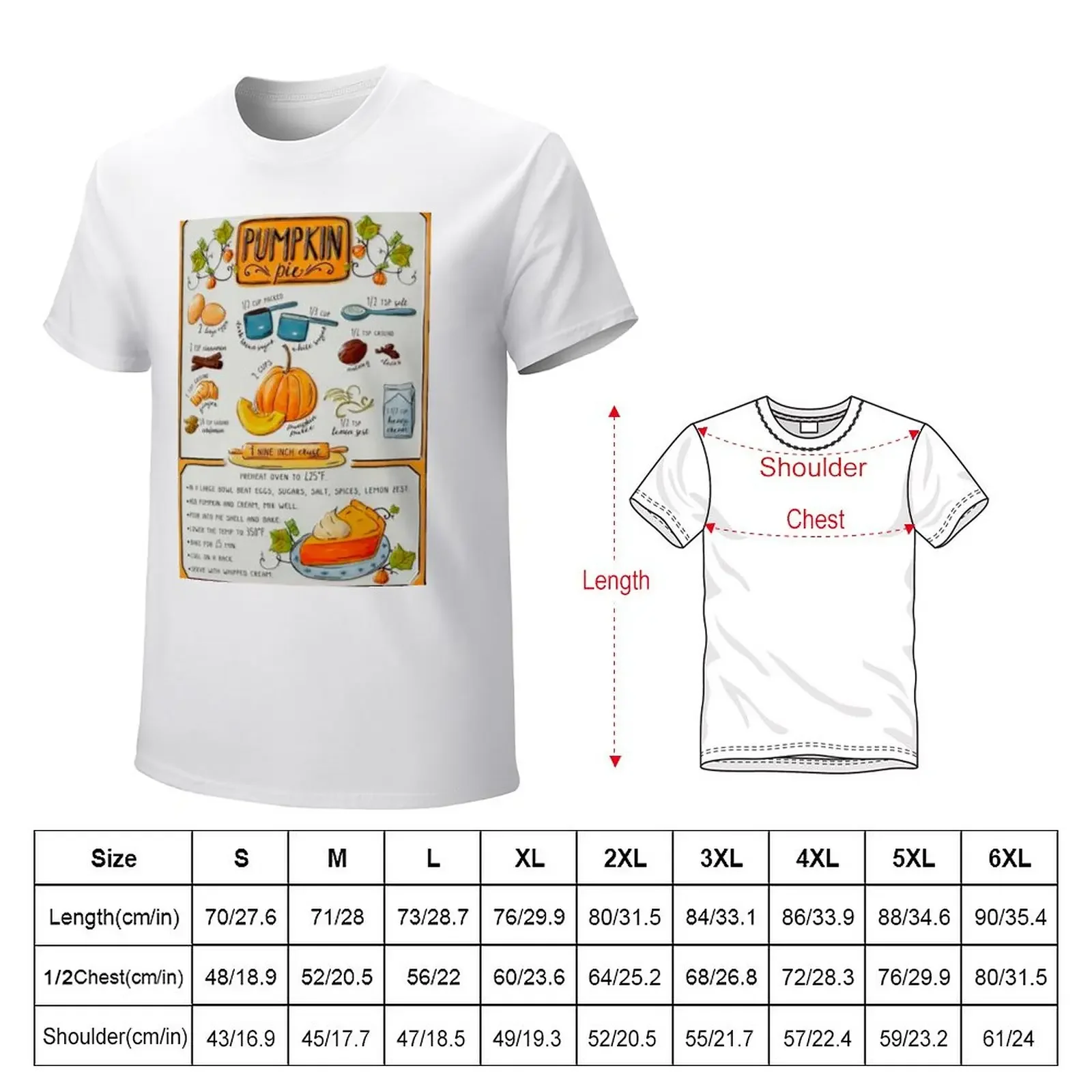 Pumpkin Pie Recipe T-Shirt