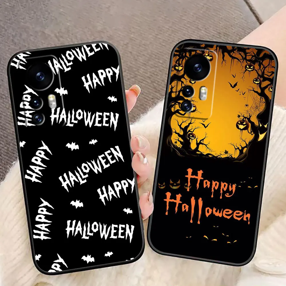 

Halloween Pumpkin Bat Cover Phone Case For Xiaomi 15 15T 14 14T 13 12T 11 11T POCO F8 F7 F6 F5 X7 X5 M6 M7 PRO Ultra DIY Case