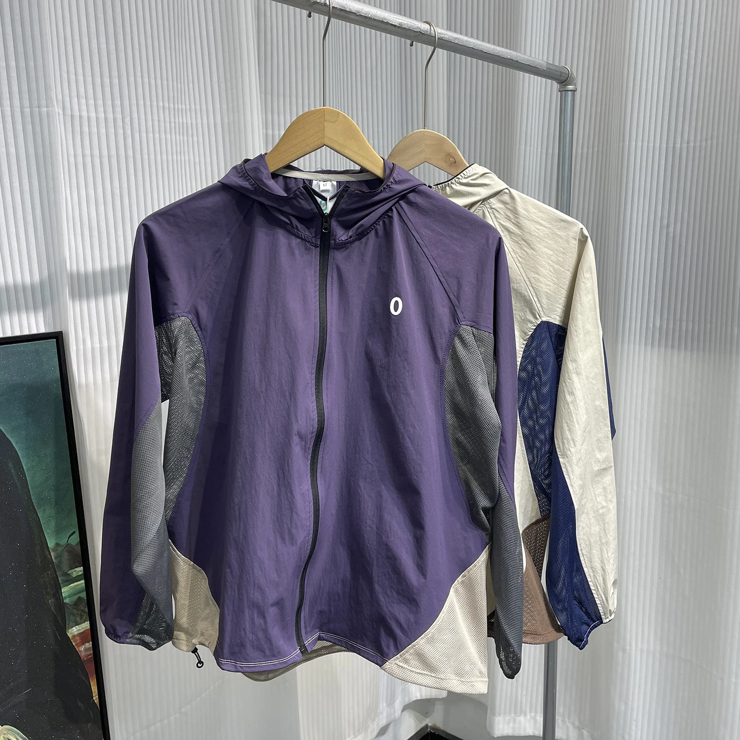 Летнее дышащее охлаждающее солнцезащитное пальто с капюшоном и застежкой-молнией на открытом воздухе, подходит для длинного свека с полным покрытием