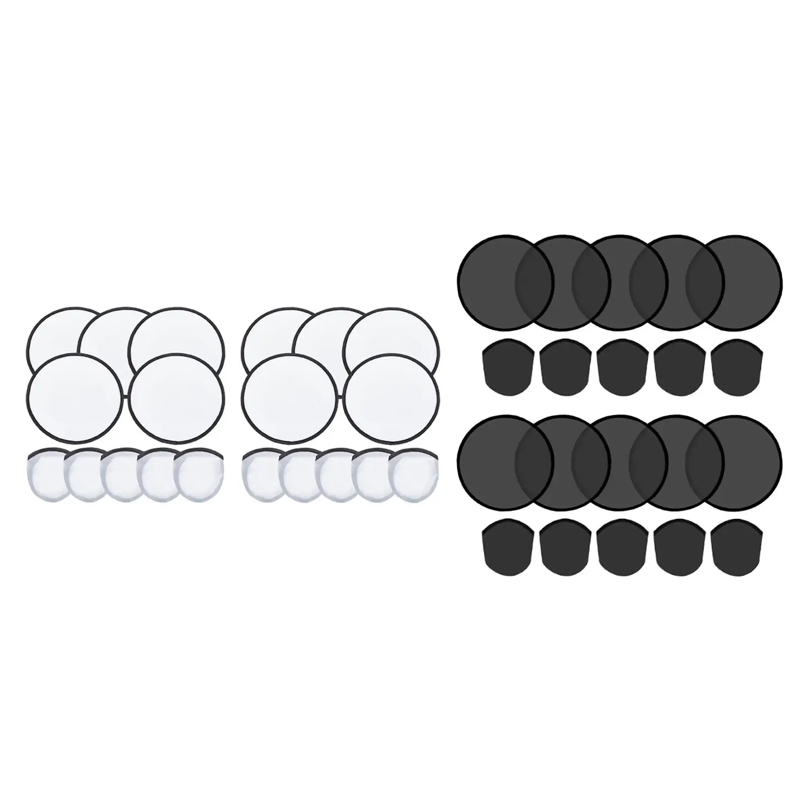 10Pcs Foldable Flying Disc Fans Compact Outdoor Activity Game Polyester Cooling Fan for Events Travel Halloween Wedding Festival