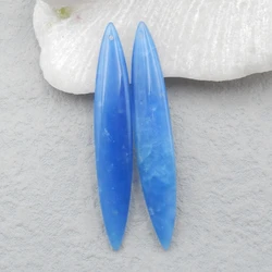 Blue Jasper fashion woman Earrings,Semi-precious stones jewelry accessories,53x9x4mm6g