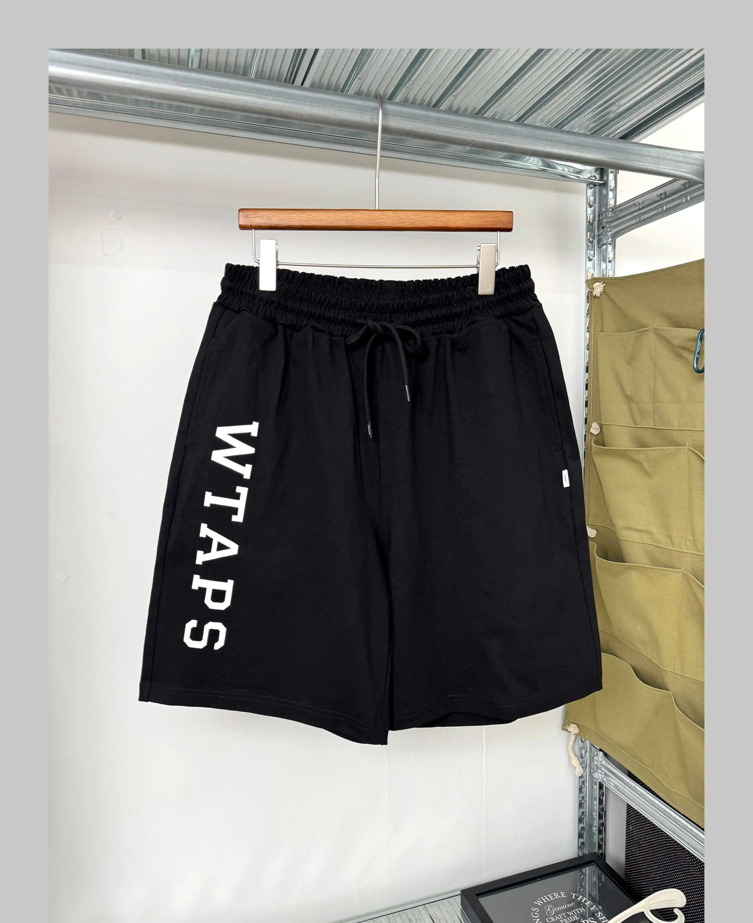 WTAPS Men Heavyweight Cotton Shorts Summer Loose Fit Casual Sweat Shorts Plus Size Cityboy Five Point Sports Pants