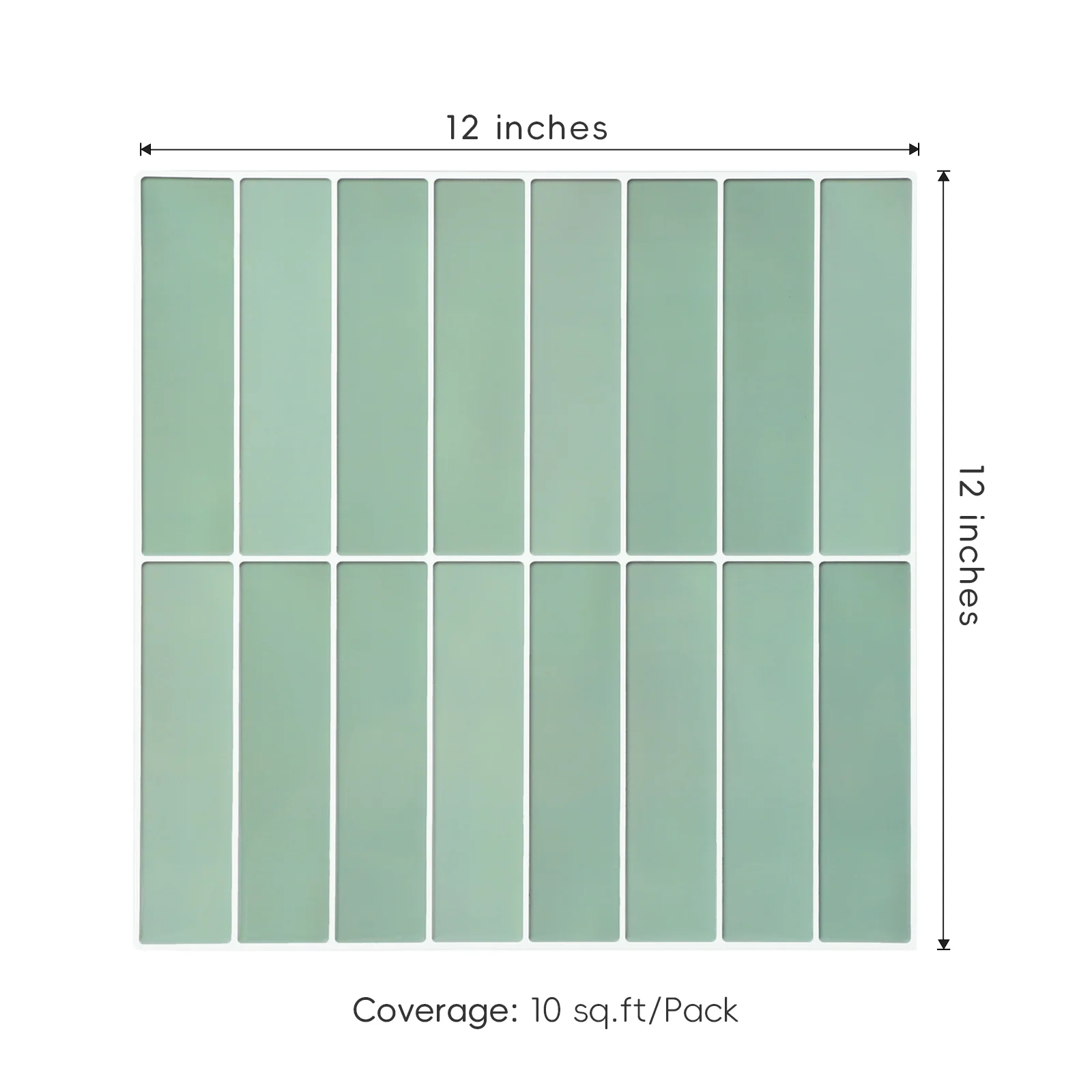 10-Sheet Peel and Stick Backsplash Tiles, Glossy 3D Self Adhesive Stick on Wall Tiles for Kitchen Bathroom (12