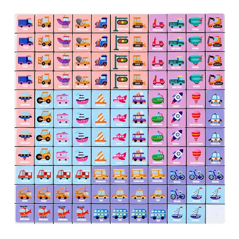 

Kids Matching Game Vehicle Match Elimination Game Montessori Early Learning Educational Toys For Kids Logical Thinking Training