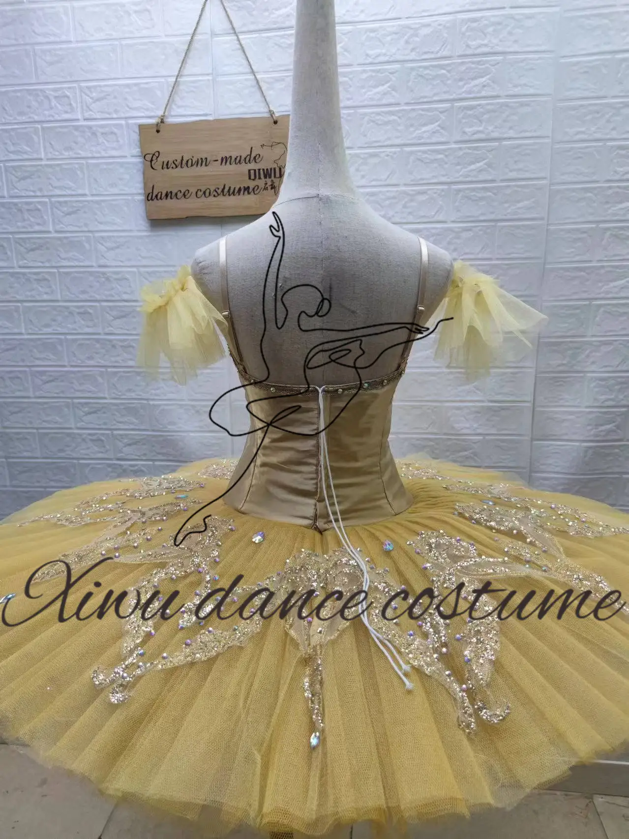 Professional high-quality custom-size ballet performance ballet costume high-end competition ballet dress