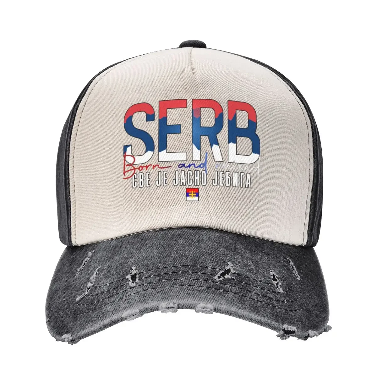 

Serb born and raised Jebiga Baseball Cap Golf Hat fishing hat Hat Man Luxury Uv Protection Solar For Girls Men's