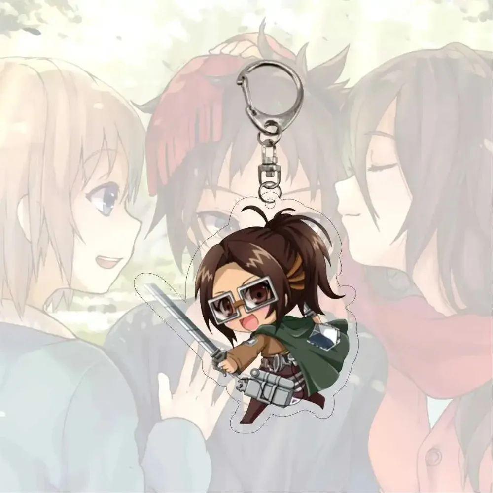 Attack on Titan Anime Keychain, Car Key Chain, Bag Pendant Accessories, Cartoon Key Ring