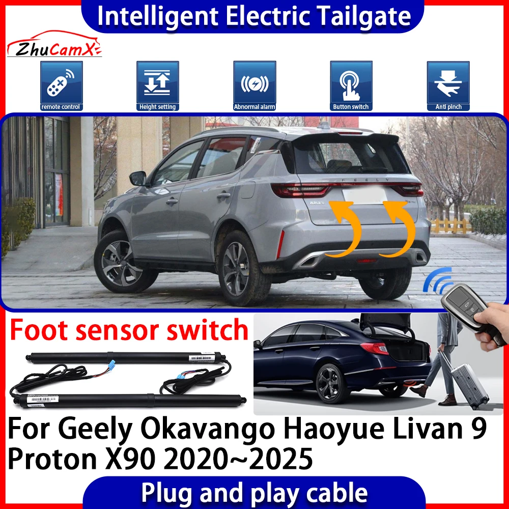 

Automatic Lifting kit Trunk Intelligent Electric Tail Gate Lift Tailgate for Geely Okavango Haoyue Livan 9 Proton X90 2020~2025