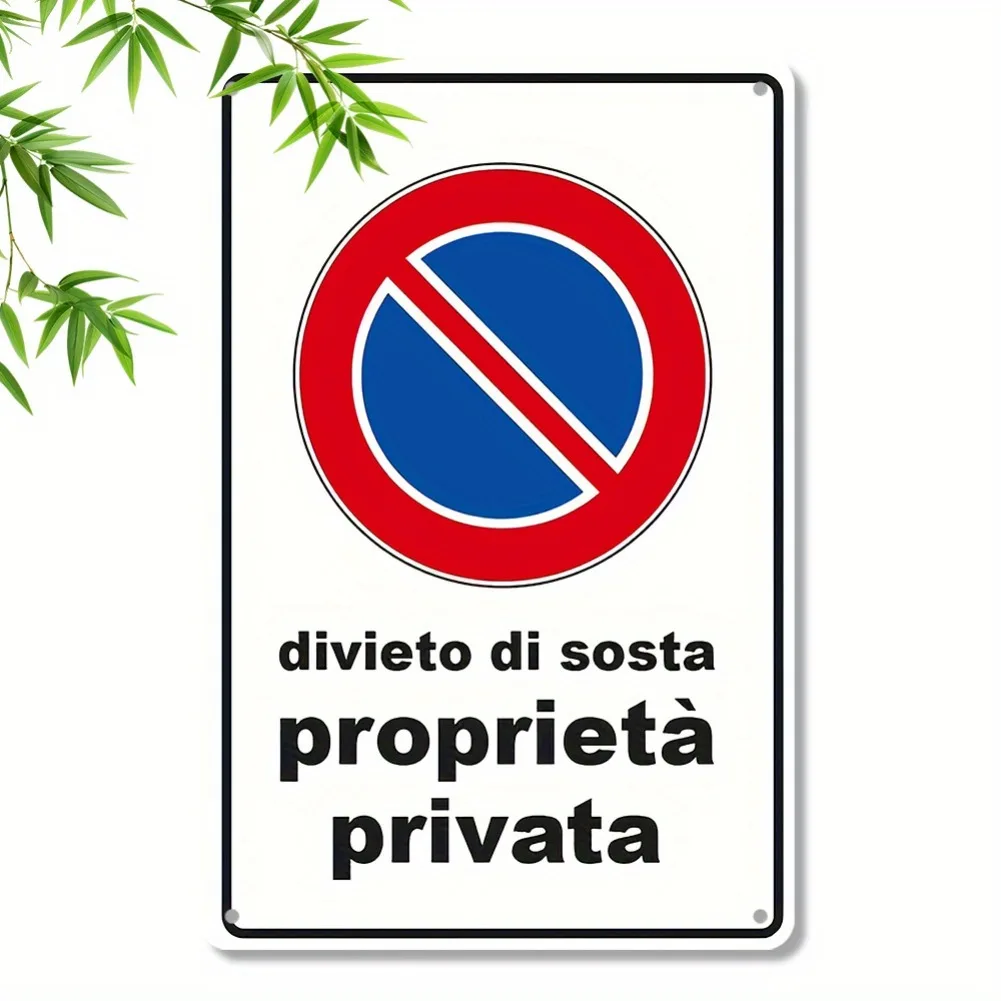 لافتة حديدية ثنائية الأبعاد "بدون مواقف السيارات الخاصة" - قطعة واحدة من لوحة ديكور مستطيلة، ديكور جداري للمنزل والمقهى #1