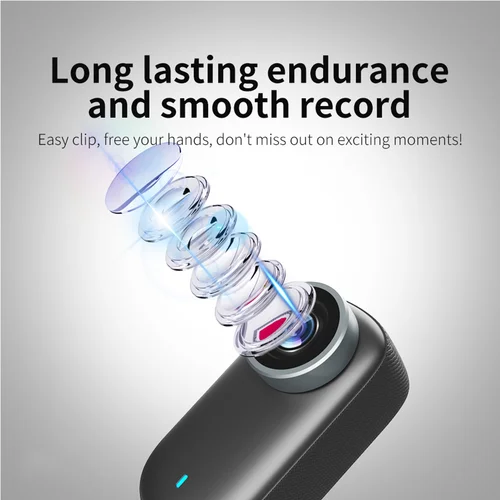 Imagen 2 del producto Mini cámara de acción 4K WiFi para deportes al aire libre, cámara de bolsillo para pulgar, casco portátil, videocámara de motocicleta para Vlog, cámara corporal de ciclismo