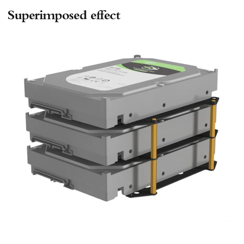 1Pc 12Cm Ventilator Harde Schijf Beugel Ssd 3.5 Inch Harde Schijf Beugel Verlengde Multi-Layer Stapelbeugel Computer Accessoires