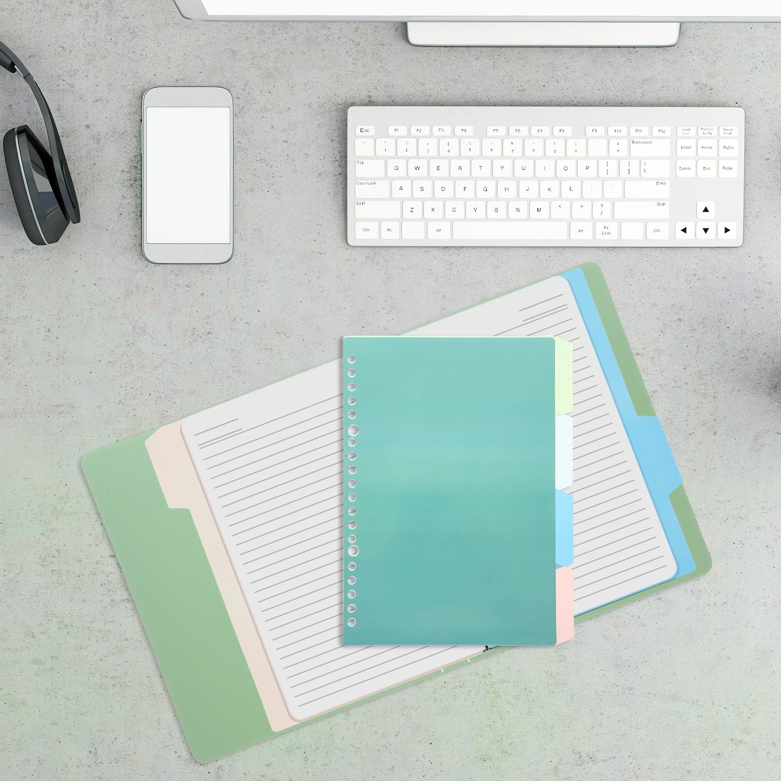 

10 set Retro Index Dividers For Binder Notebook B5 Plastic Page Markers Separating Organizers Loose-Leaf Dividers Office School