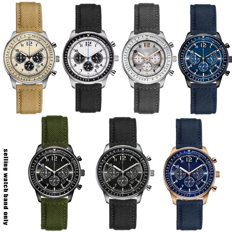 For Citizen eco drive FF series CA4500/4503/4505 Nylon canvas watchband sport black khaki green blue grey watch strap 22mm