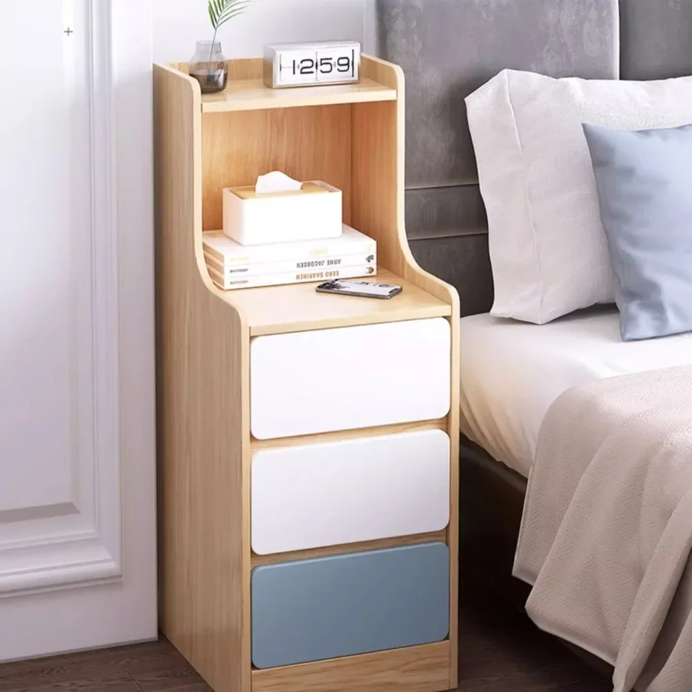 Bedside Table Bedroom Small-scale Simple Storage Rack High-capacity Modern Simple Storage Cabinet Multi Layer Storage Lockers
