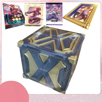 새로운 리그 오브 레전드 컬렉션 카드, 금도금 주름 상감 LOL 게임 카드, 히어로 레어 IG TFT TK 카드, 어린이 장난감 선물