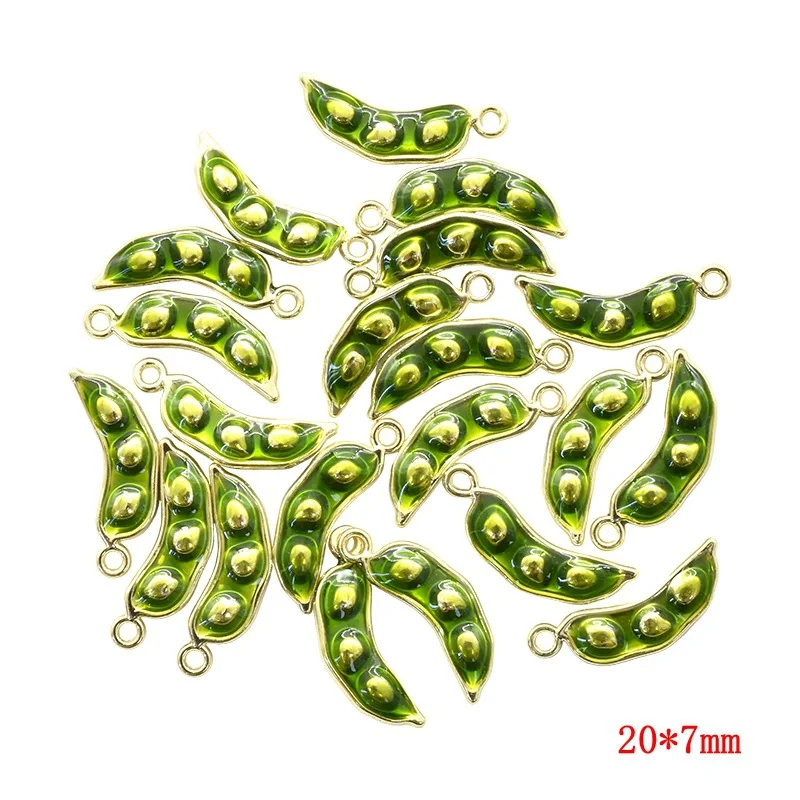 10pcs Fashion Design Alloy 3D Simulation Vegetable Drip Oil Corn/Cabbage/Chili/Onion Necklace Pendant Keychain DIY Creative Mate