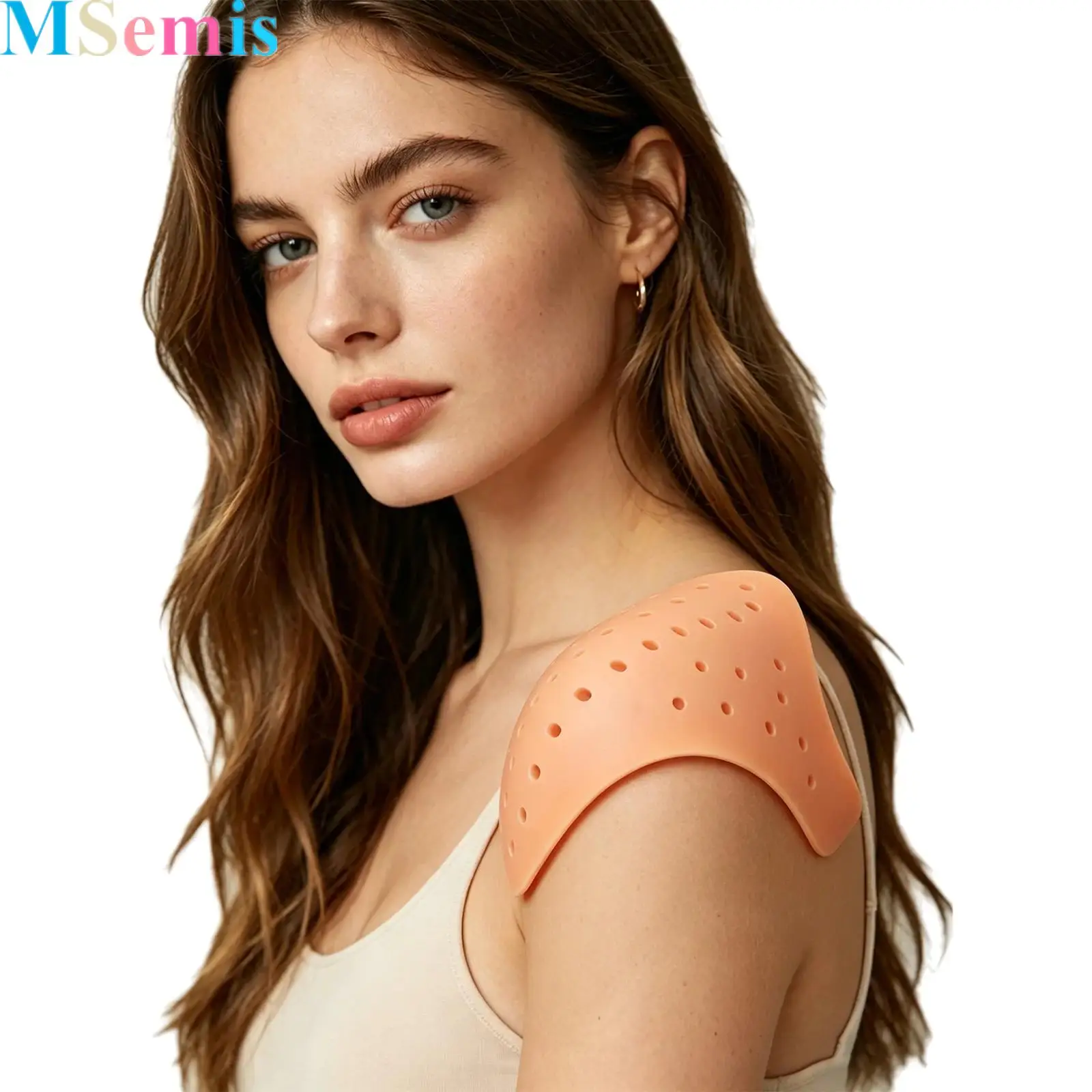 

1Pair Unisex Silicone Breathable Invisible Shoulder Pads for Beautiful And Right-angled Shoulders for Daily Use