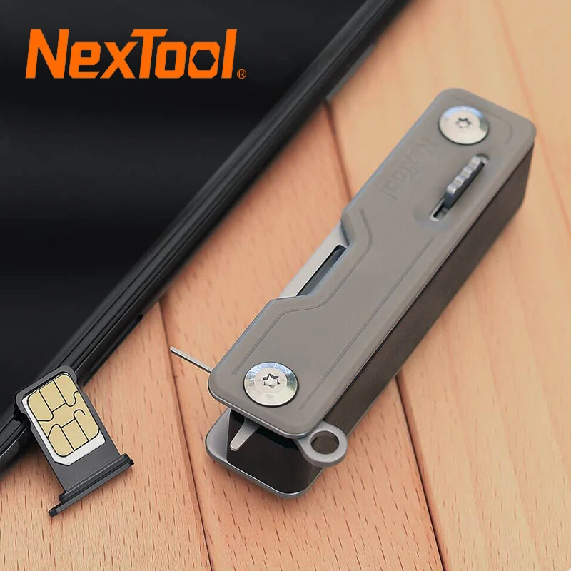 NexTool 10 in 1 EDC Keychain Multitool Multifunctional Unpack Knife Scissors Screwdriver Portable Outdoor Survival Camping Tool