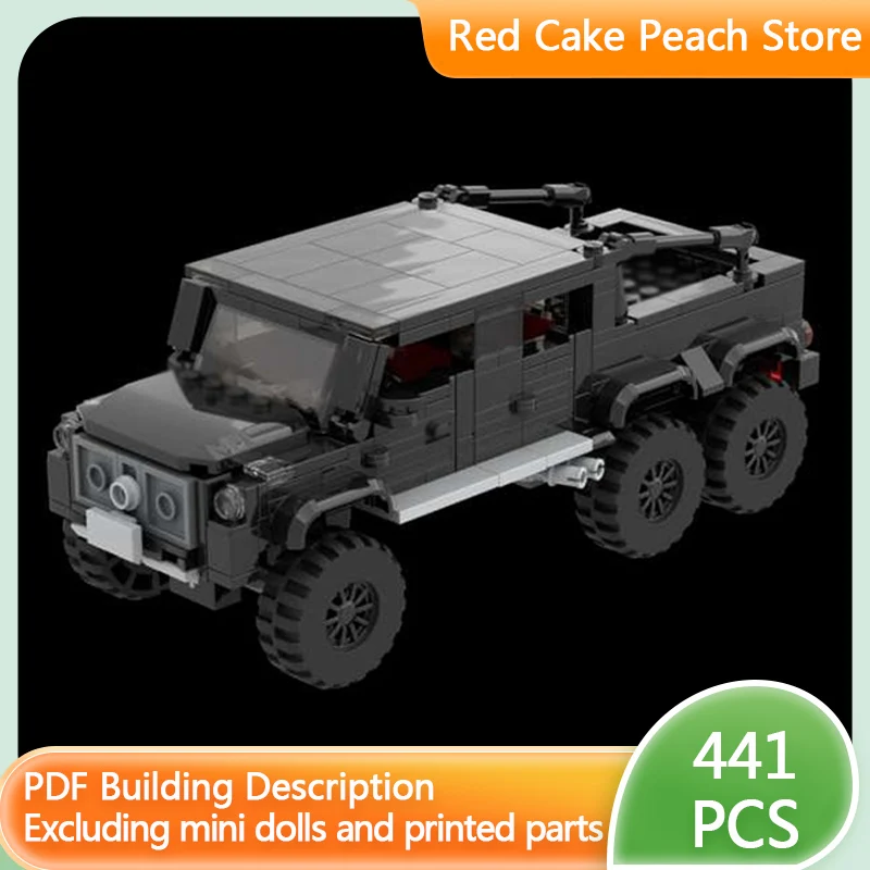 

Модель скоростного гоночного автомобиля MOC, строительные кирпичи G63, внедорожник, модульная технология, детские праздничные подарки, сборка игрушек, костюм