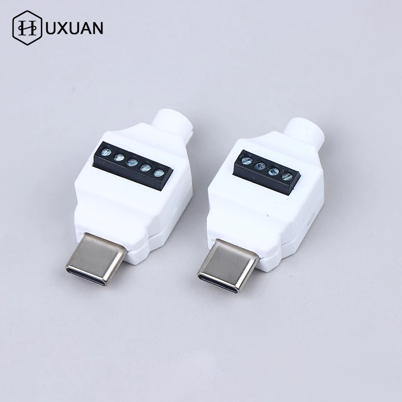 Type C Solderless Small Plug USB C Data Cable Connector USB Soldering Free Connector For Mobile Phone Fast Charging Cable Repair